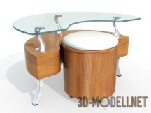 3d-модель Дугообразный журнальный стол