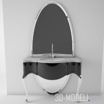 3d-модель Зеркало и умывальник PIANO от Gamadecor