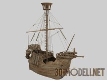 3d-модель Каталонское судно (Catalan ship)