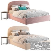 3d-модель Двухспальная кровать Toulouse от Divan.Ru