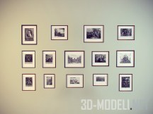 3d-модель Коллекция гравюр из музея искусств