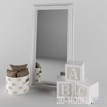 3d-модель Зеркало и подушки