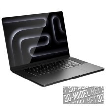 3d-модель Ноутбук MacBook Pro 2023 16-inch от Apple