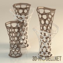 3d-модель Декоративные вазы с отверстиями