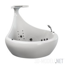 3d-модель Угловая ванна с гидромассажем SSWW WHALE