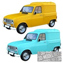 3d-модель Автомобиль Renault R4 F4