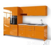 3d-модель Оранжевая кухня DE.013.001 от Alexander Tischler