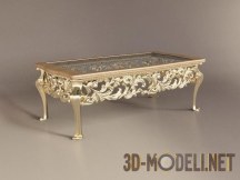 3d-модель Золотой журнальный столик