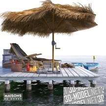 3d-модель Композиция «На берегу озера» от Maisons du Monde