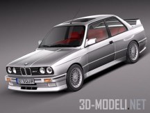 3d-модель Купе BMW M3 e30 1985-199