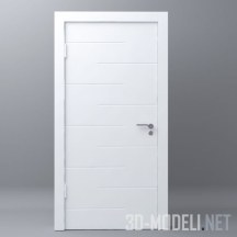 3d-модель Современная дверь белого цвета