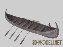 3d-модель Лодка викингов