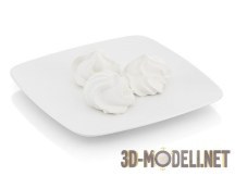 3d-модель Пирожное безе