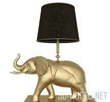 3d-модель Слон-настольная лампа