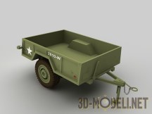 3d-модель Американский военный грузовой прицеп