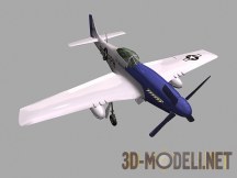 3d-модель Самолет Mustang P-51D