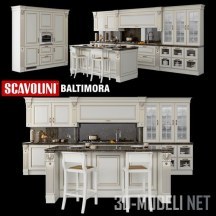 3d-модель Кухня классика Scavolini Baltimora