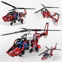 3d-модель Вертолет Lego 8068 Rescue