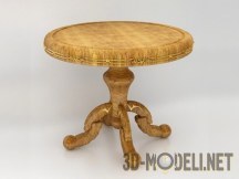 3d-модель Круглый резной столик
