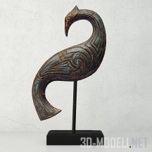3d-модель Деревянная птица с Бали