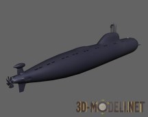 3d-модель Атомная подводная лодка «Щука»