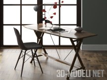 3d-модель BeInspiration 99 – Интерьер с французским окном