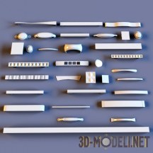 3d-модель Мебельные ручки