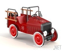 Игрушечная пожарная машина в ретро–стиле