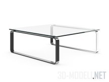 Кофейный столик со стеклянной столешницей