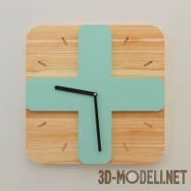 3d-модель Деревянные часы