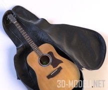 3d-модель Акустическая гитара от Hohner и кейс