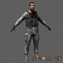 3d-модель Персонаж «USAF Engineer» из «Splinter Cell Blacklist»