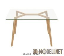 3d-модель Обеденный стол Scandi