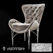 3d-модель Элегантный стул Bovery от Visionnaire