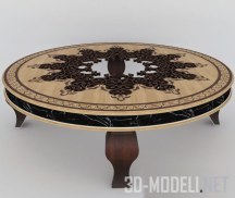Низкий круглый стол в восточном стиле