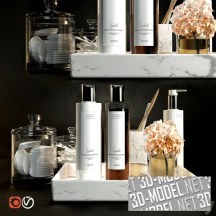 3d-модель Сет с косметикой THE WHITE COMPANY