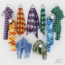 3d-модель Набор ярких шарфиков