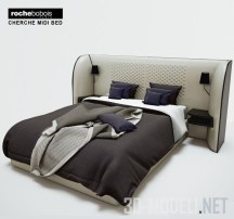 Кровать с большим мягким изголовьем Roche Bobois Cherche Midi
