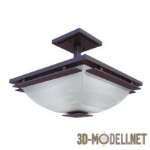 3d-модель Потолочный светильник с квадратным основанием