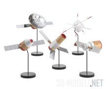 3d-модель Сувенирные спутники Papafoxtrot