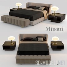 Двуспальная кровать Minotti Creed