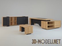 3d-модель Современный мебельный гарнитур Burosit Aria