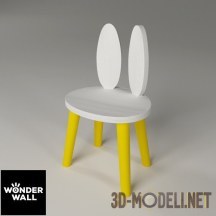 3d-модель Стульчик-Зайка из фанеры, от Wonderwall Agency