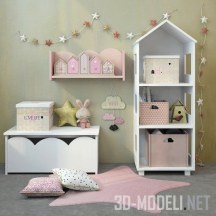 3d-модель Детская мебель, игрушки, аксессуары
