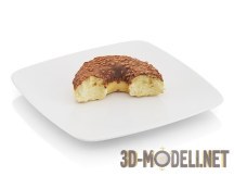 3d-модель Печеное колечко с шоколадом