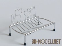 3d-модель Стальная кованая мыльница