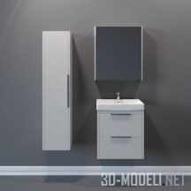 3d-модель Мебель Dreja Enzo с раковиной Dreja Q 70