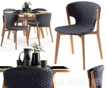 Стол и стулья Ethimo Knit