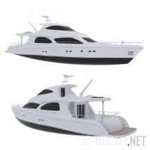 3d-модель Двухпалубная яхта