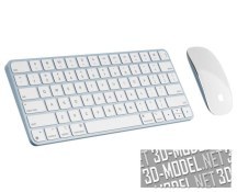 3d-модель Мышка и клавиатура с Touch ID от Apple